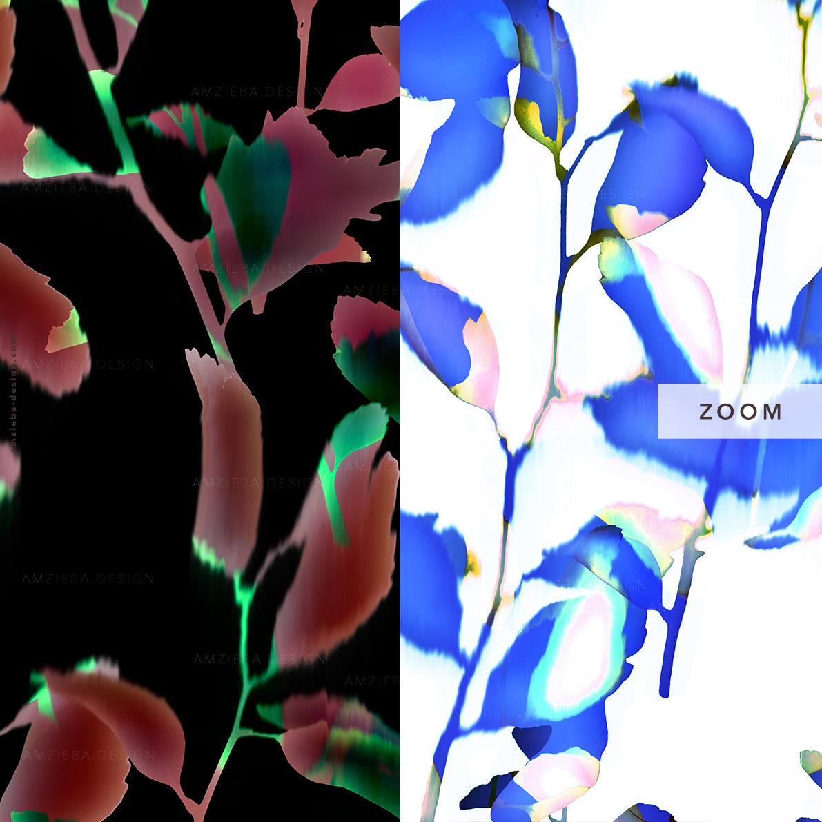 Plants Distorted 040225A Seamless Pattern