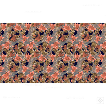 Lily Cactus Dots 280125A Seamless Pattern
