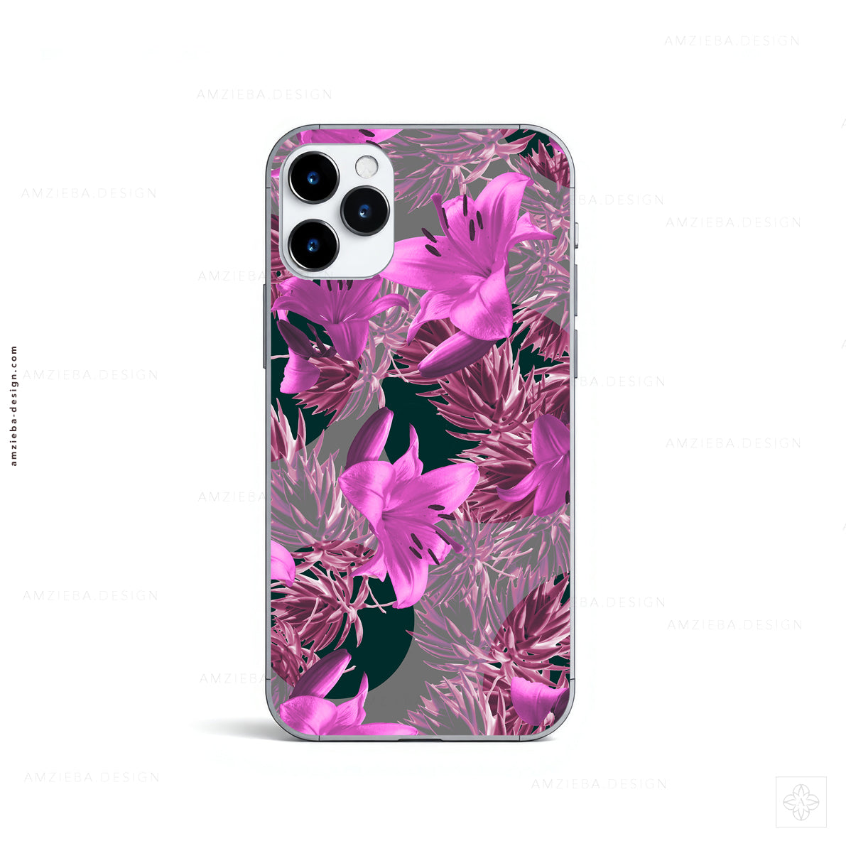Lily Cactus Dots 280125A Seamless Pattern
