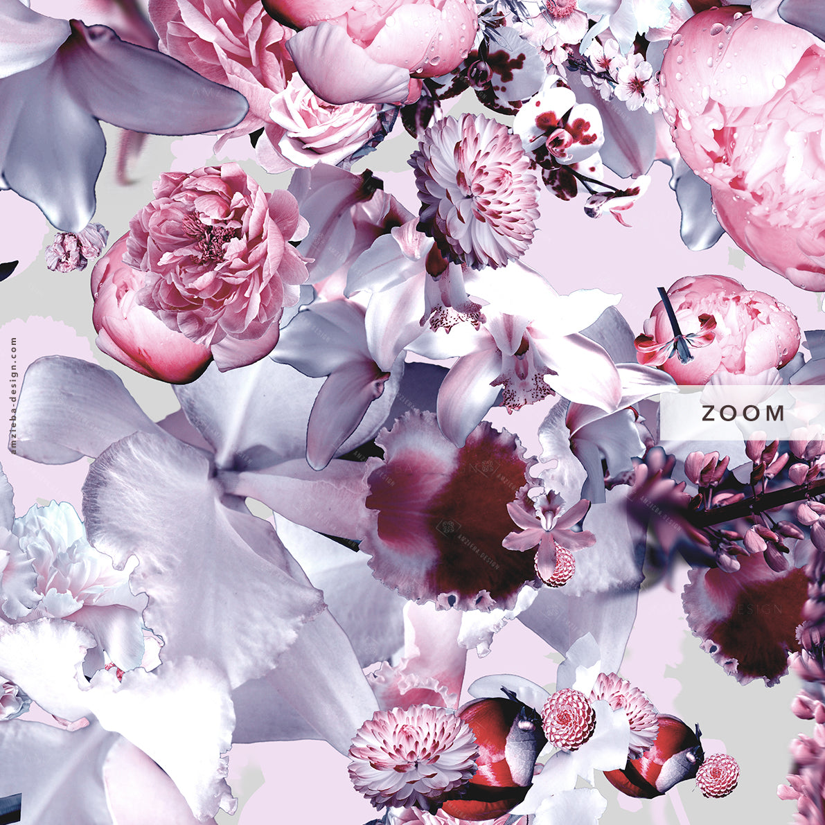 Peony Summer Flowers 230225A Seamless Pattern