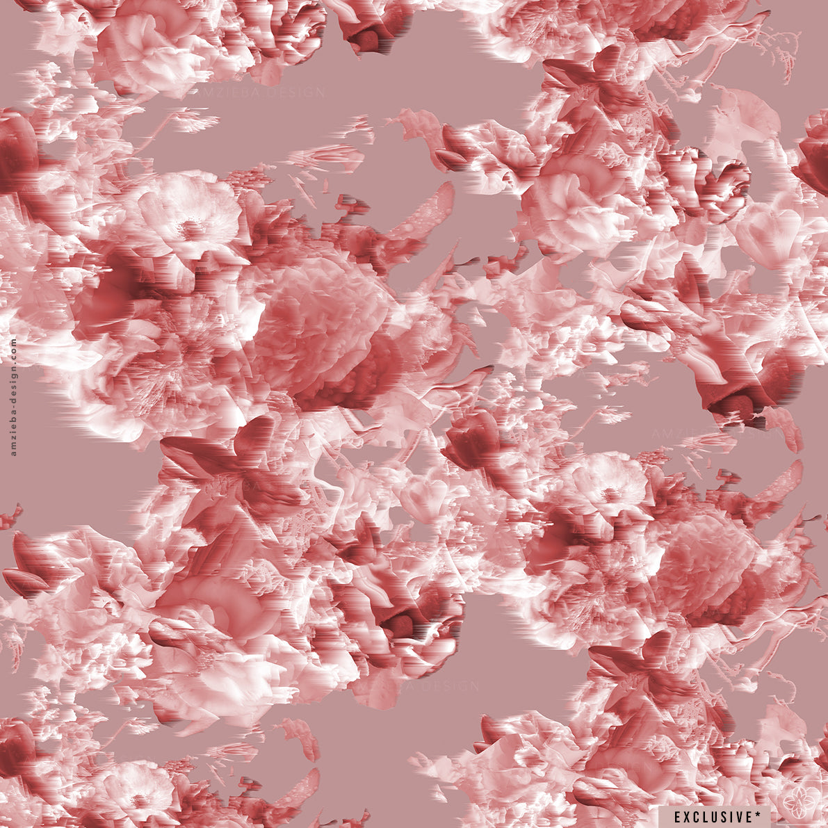 EXCLUSIVE Roses Bouquets Distorted 130225A Seamless Pattern