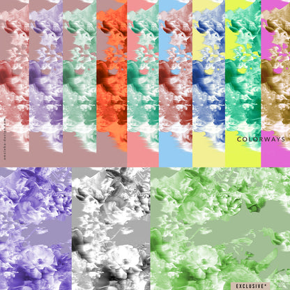 EXCLUSIVE Roses Bouquets Distorted 130225A Seamless Pattern
