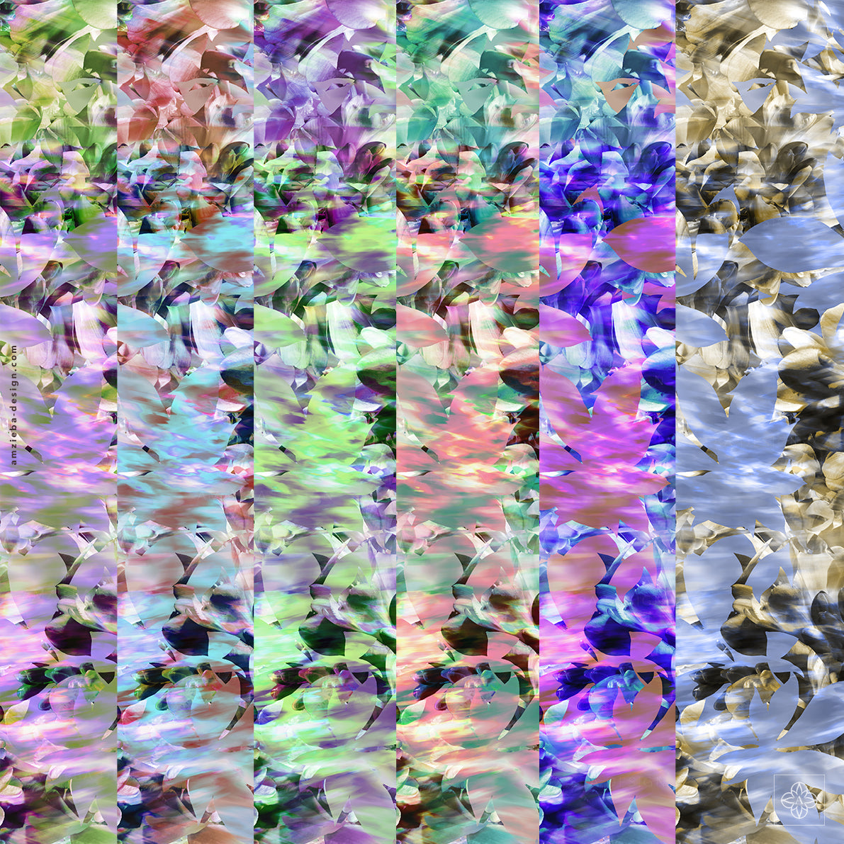 Spring Green Abstract 210125A Seamless Pattern