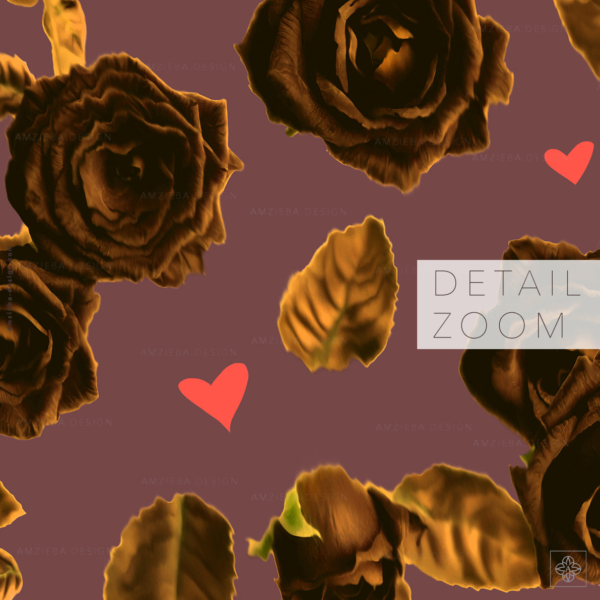 Love and Roses 170125A Seamless Pattern