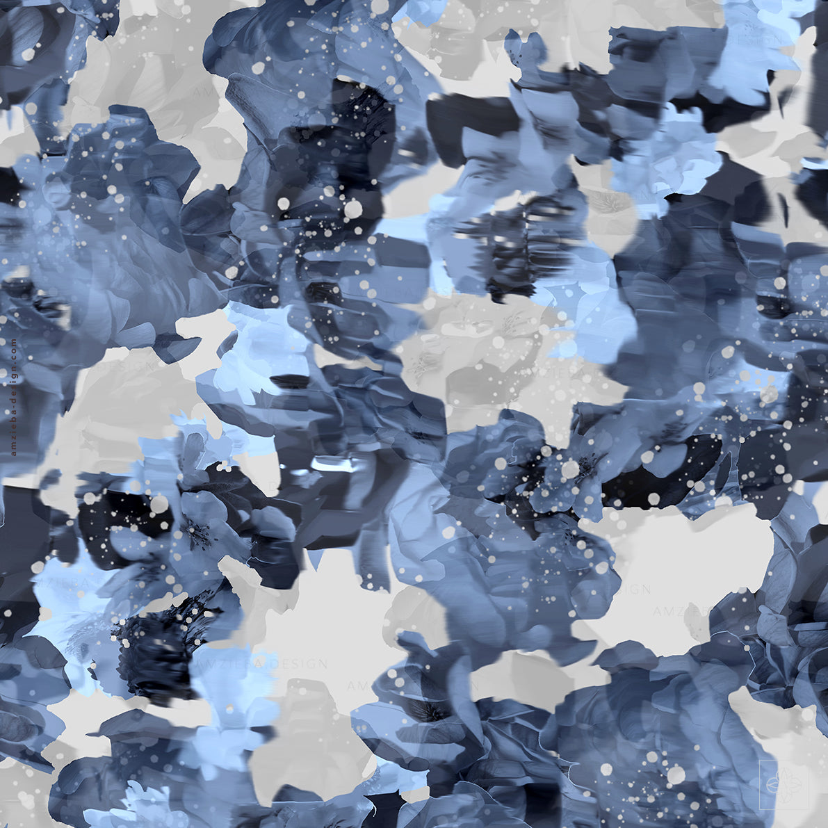 Abstract Floral Dots 260125A Seamless Pattern