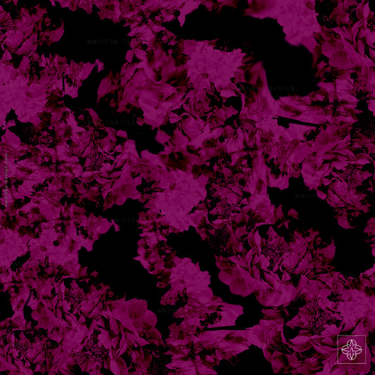 Abstract Floral Peony 090225v3A Seamless Pattern