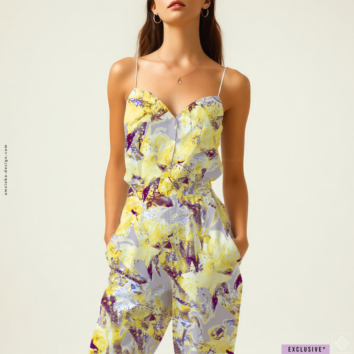 EXCLUSIVE Abstract Floral Activewear 090225A Seamless Pattern