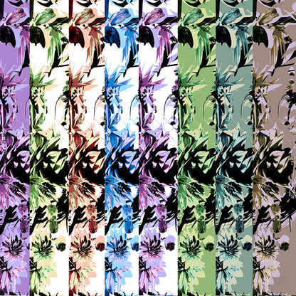 Abstract Orchid and Aster 260125A Seamless Pattern