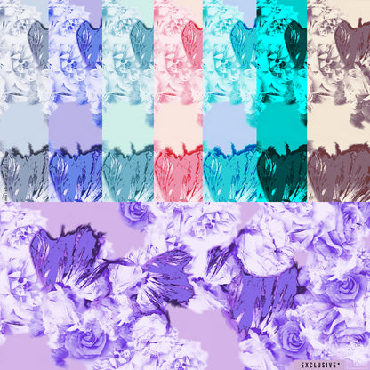 EXCLUSIVE Abstract Roses 120225A Seamless Pattern