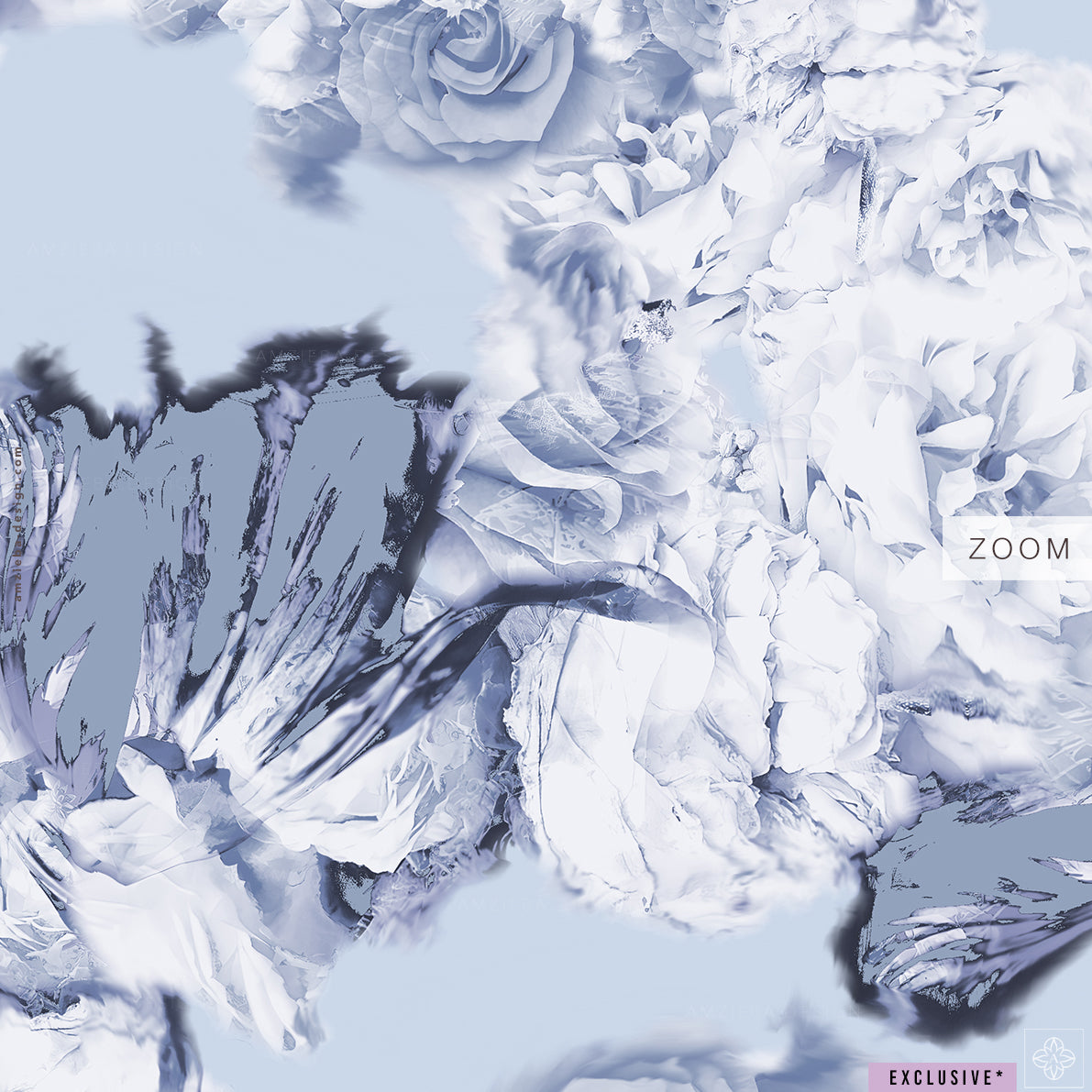EXCLUSIVE Abstract Roses 120225A Seamless Pattern