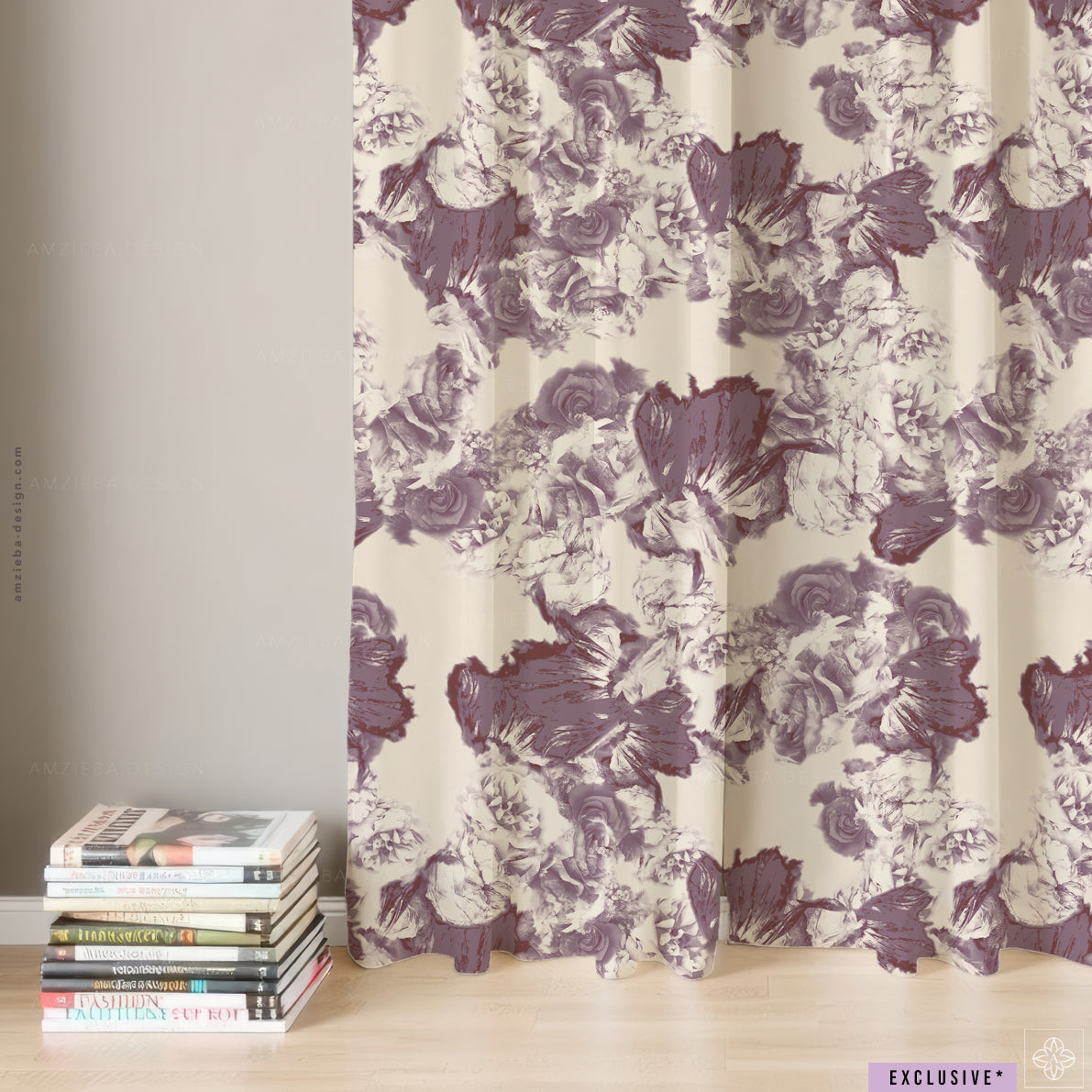 EXCLUSIVE Abstract Roses 120225A Seamless Pattern