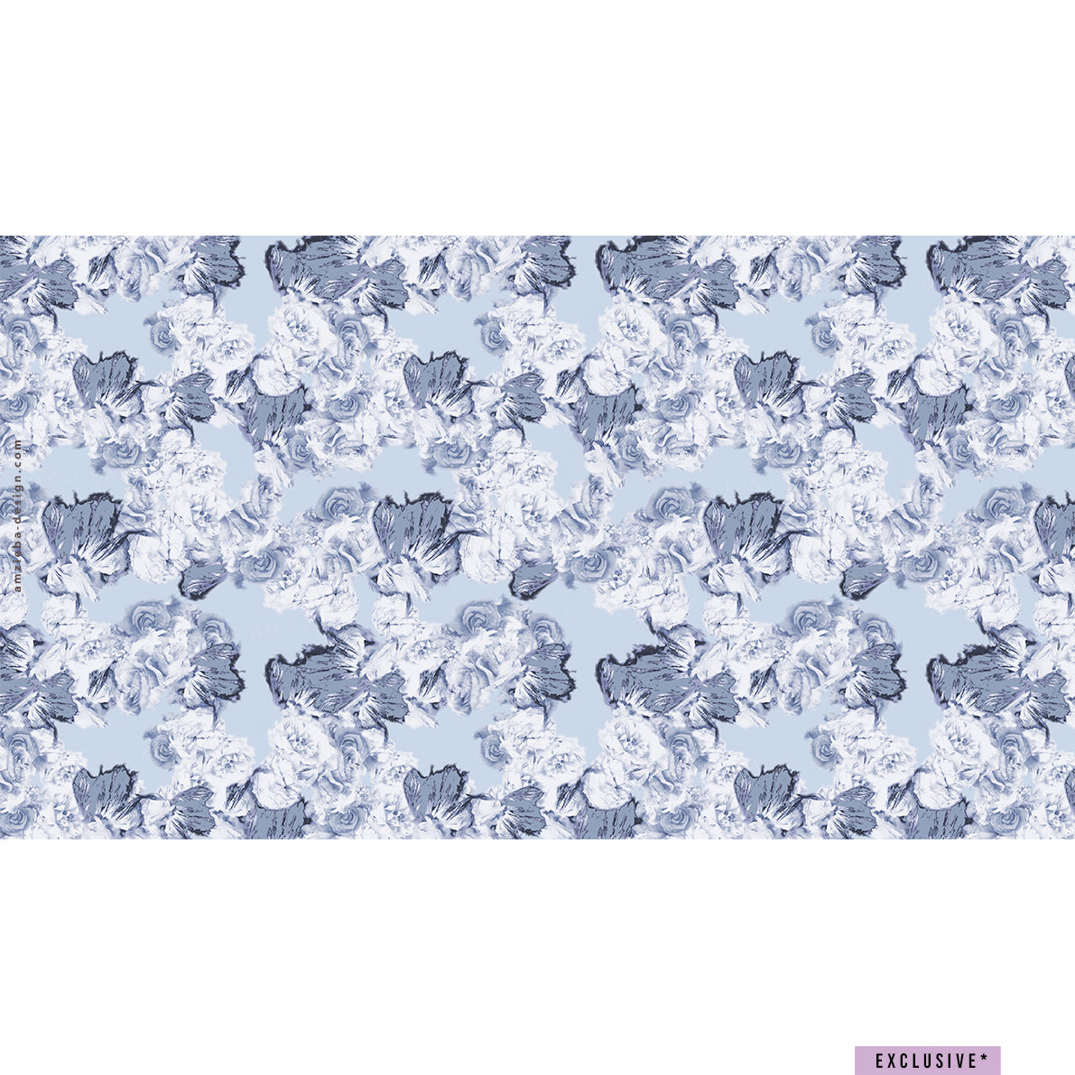 EXCLUSIVE Abstract Roses 120225A Seamless Pattern