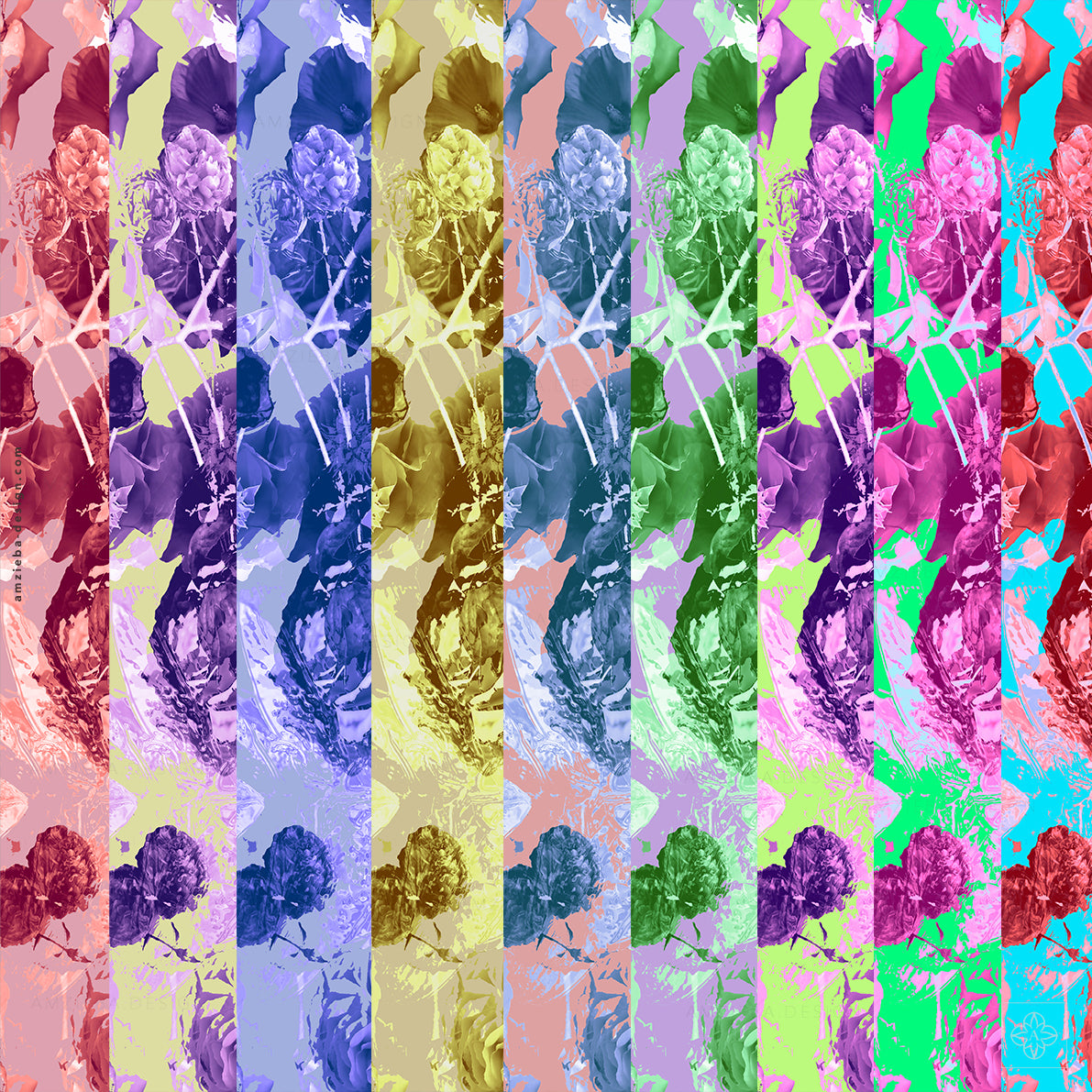 Abstract Roses Layered 260125A Seamless Pattern