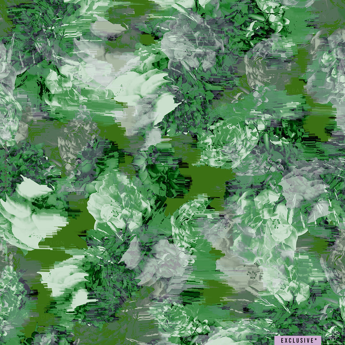 EXCLUSIVE Abstract Wild Roses 130225v2A Seamless Pattern