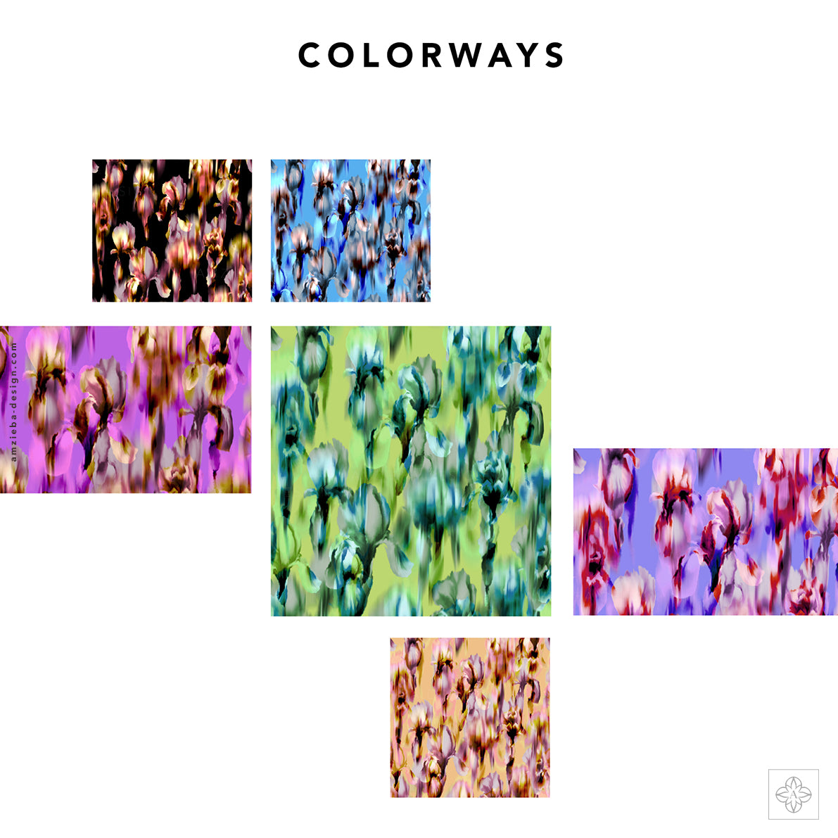 Iris Dark 120125A Seamless Pattern