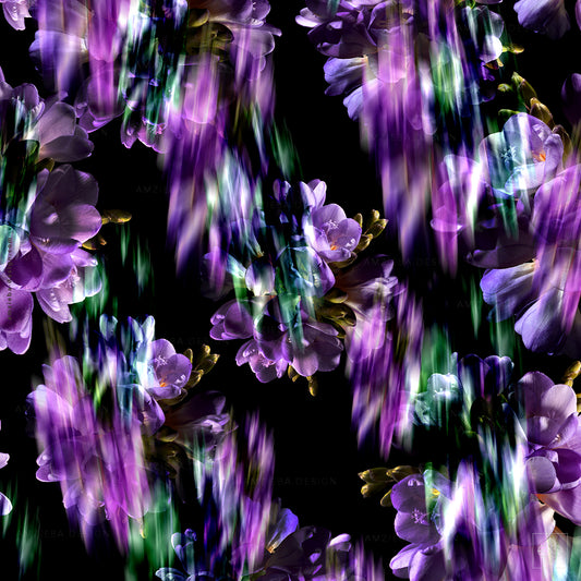 Crocus Bouquets Abstract 210125A Seamless Pattern
