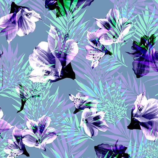 Crocus Palms 270125A Seamless Pattern