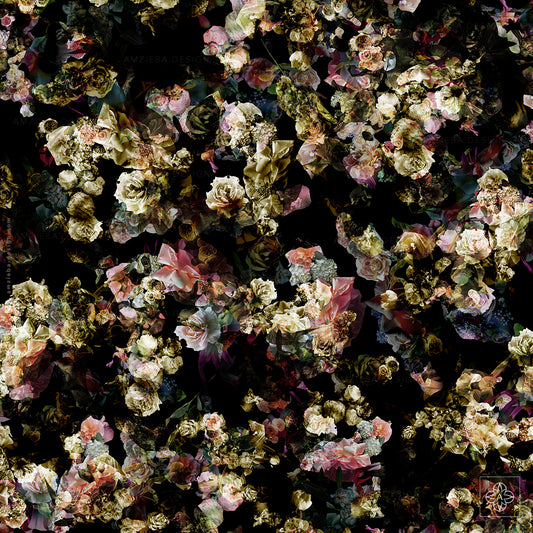 Dark Bouquets 060225A Seamless Pattern