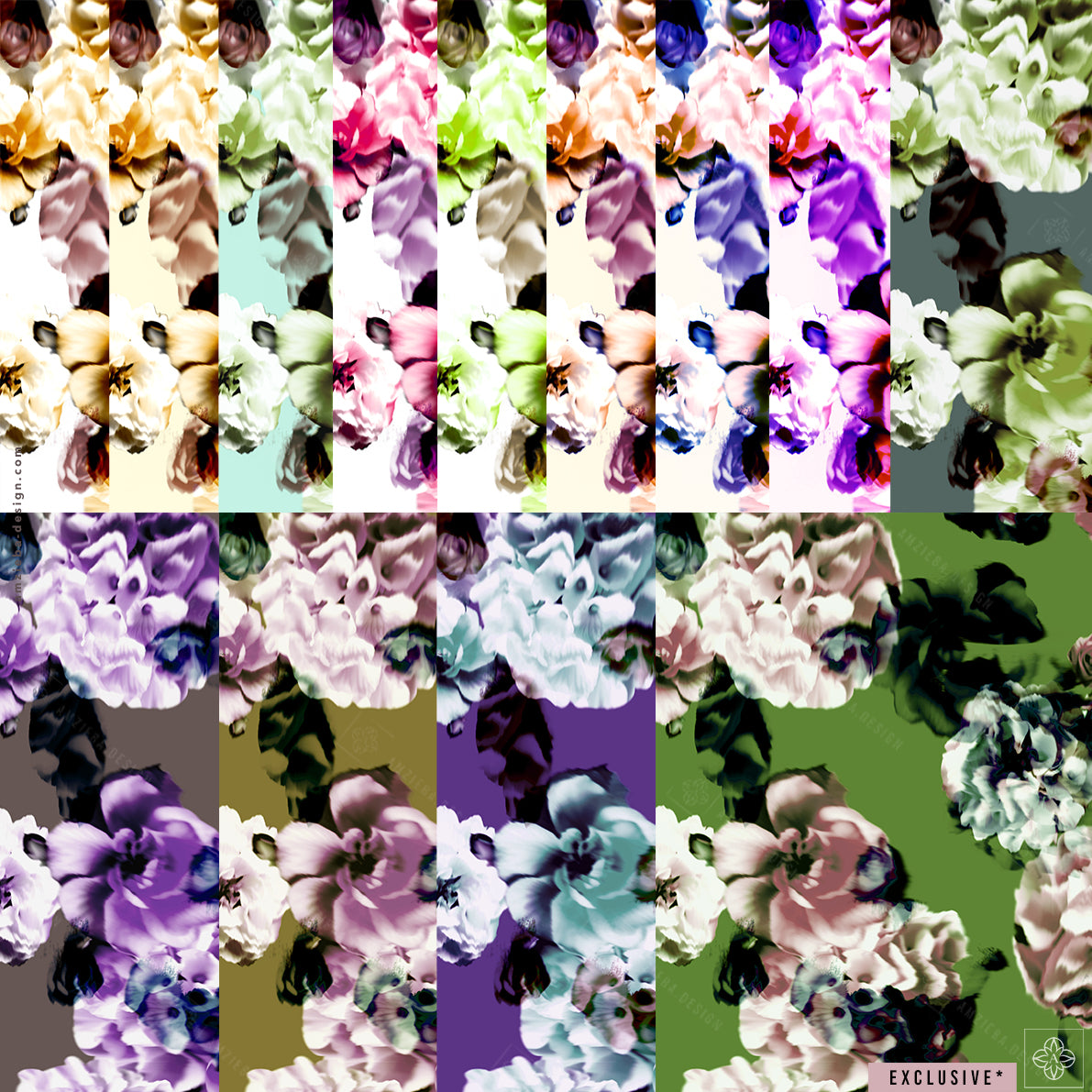 EXCLUSIVE Dezent Flowers 180225A Seamless Pattern