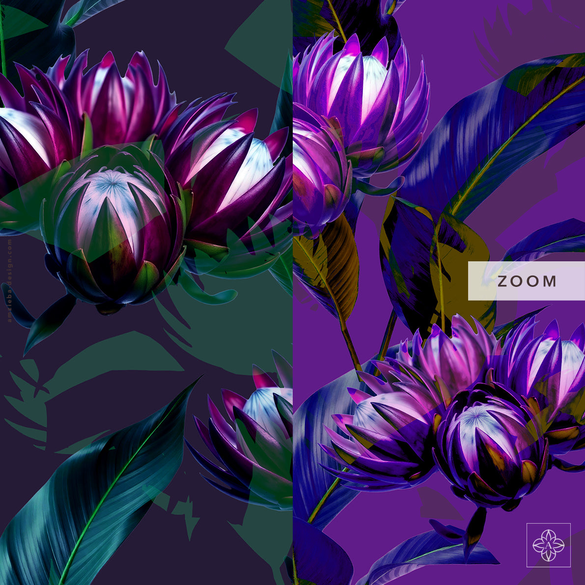 Exotic Flower 010225A Seamless Pattern