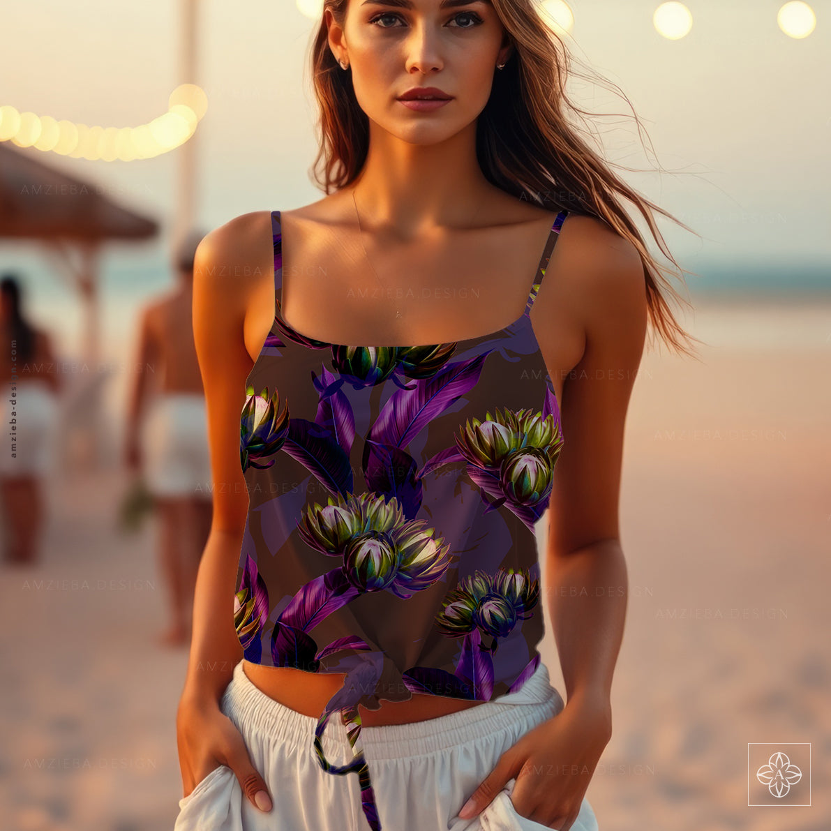 Exotic Flower 010225A Seamless Pattern