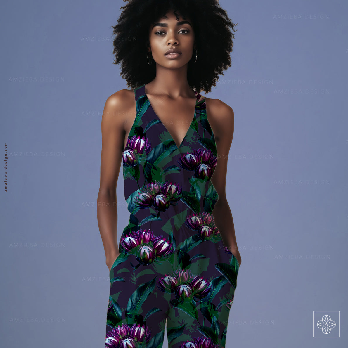 Exotic Flower 010225A Seamless Pattern