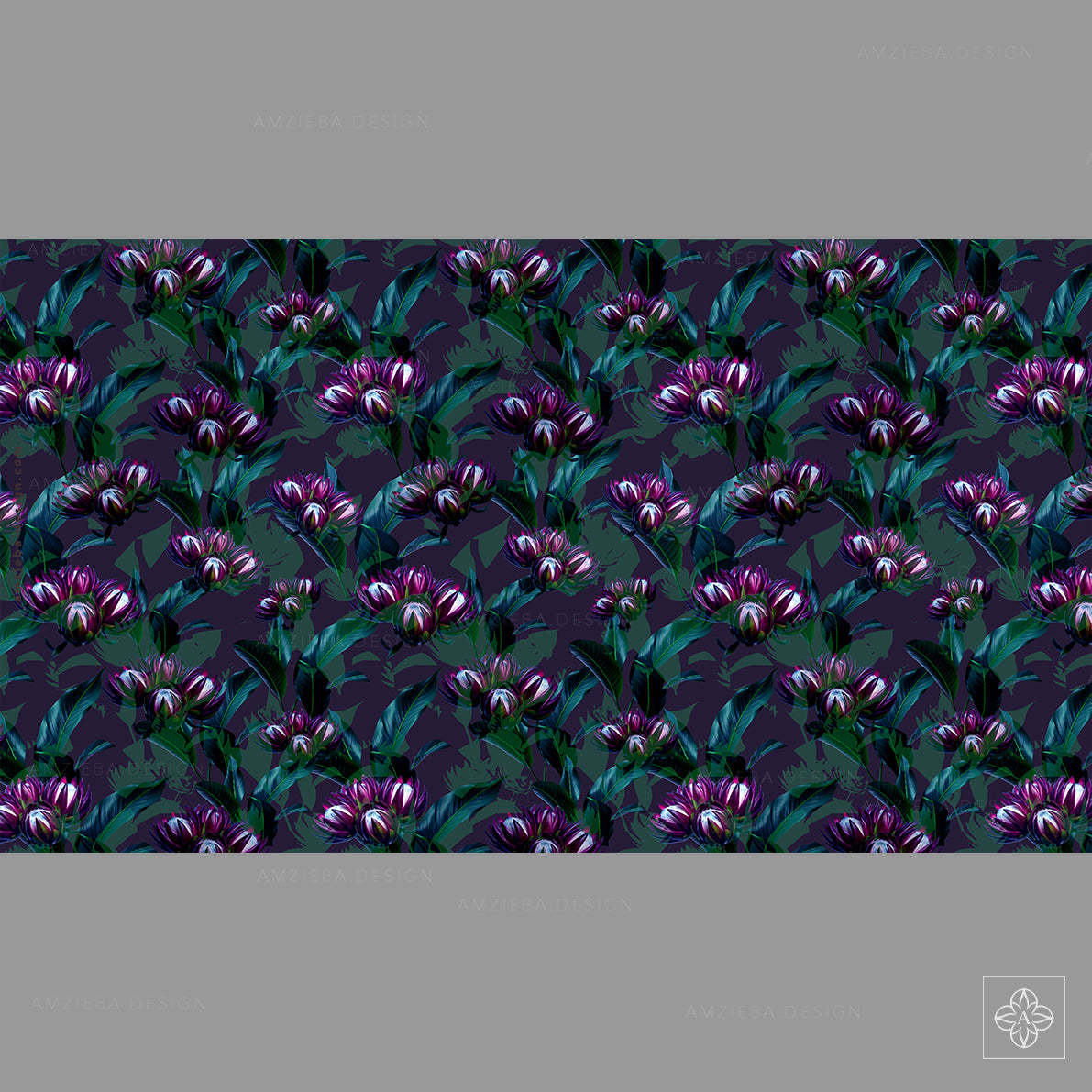 Exotic Flower 010225A Seamless Pattern