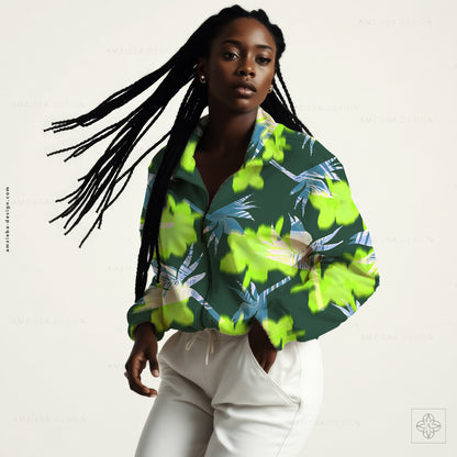 Exotic Flower Palm 290125v2A Seamless Pattern