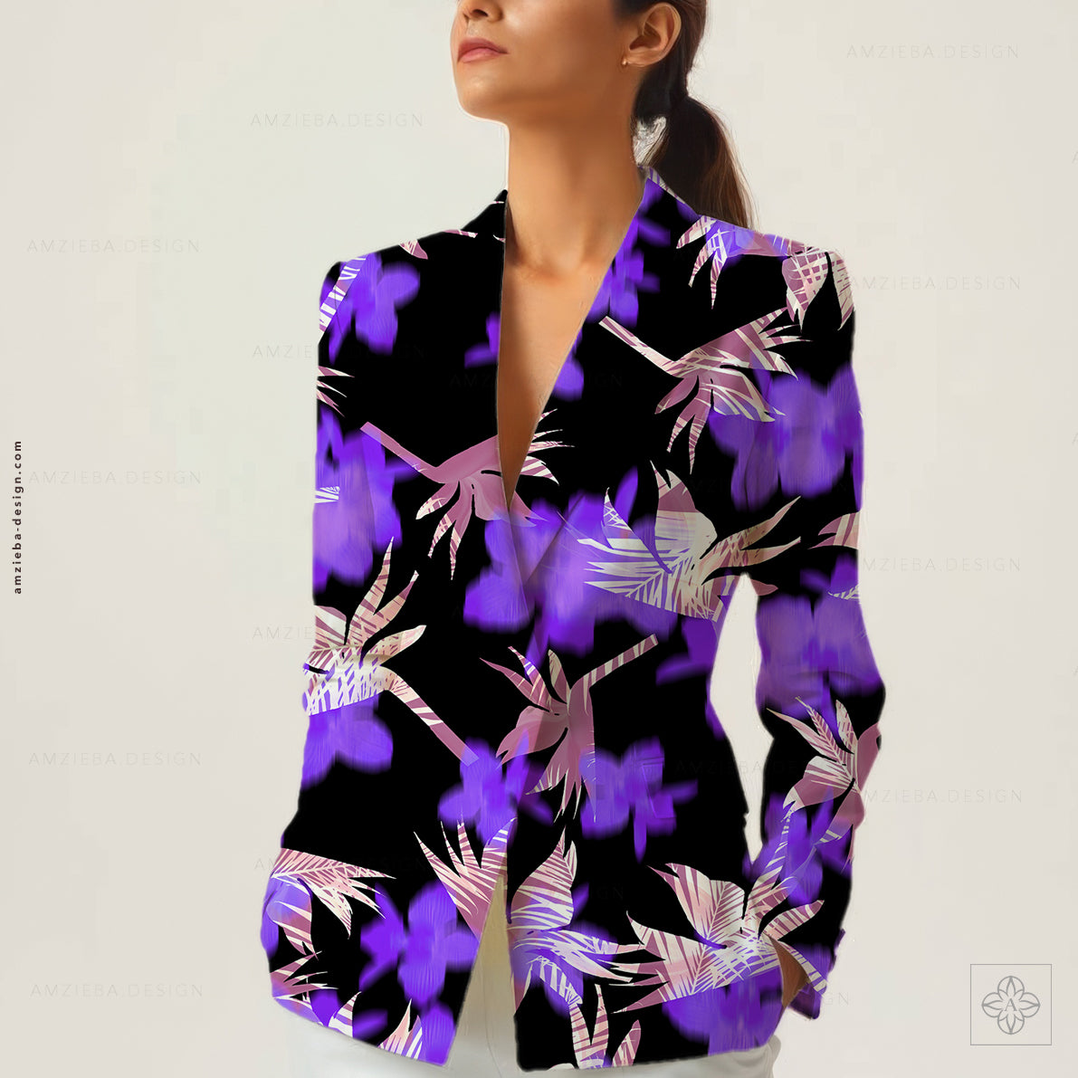 Exotic Flower Palm 290125v2A Seamless Pattern