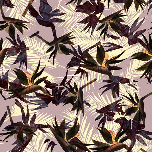 Exotic Flower Palm 290125v3A Seamless Pattern