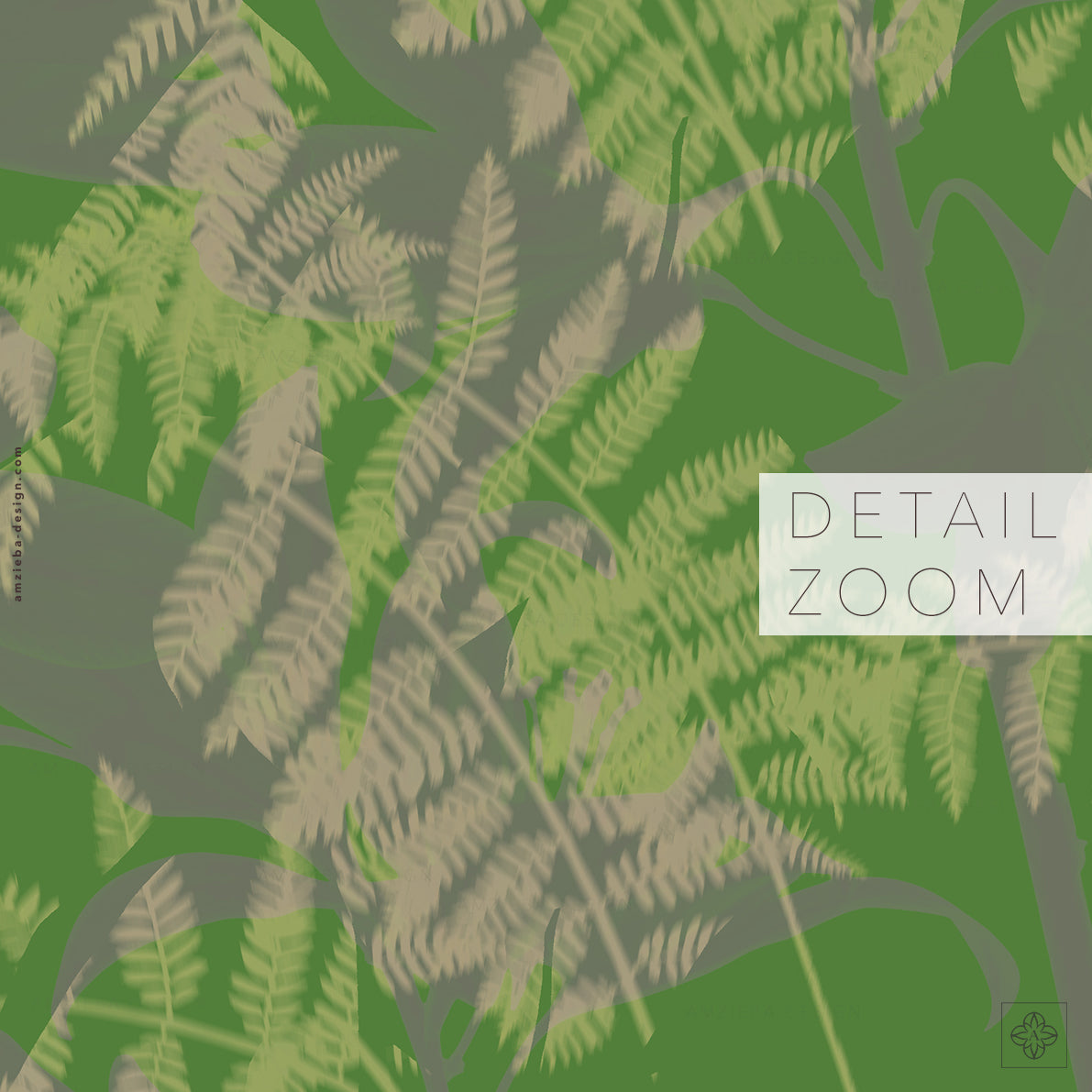 Fern lily flower 180125A Seamless Pattern
