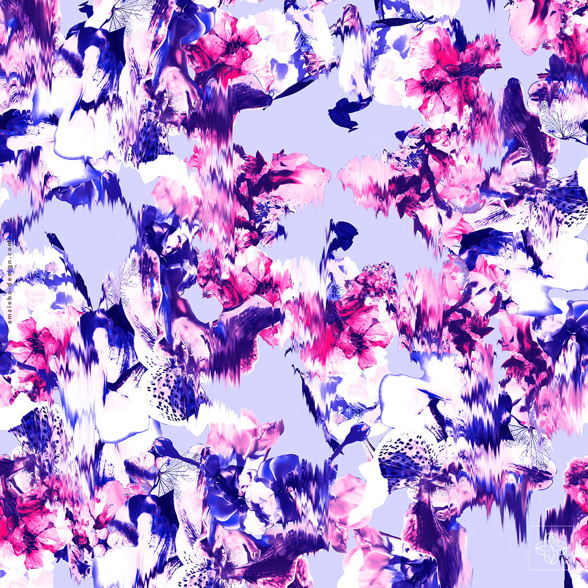 Floral Distorted 070225A Seamless Pattern