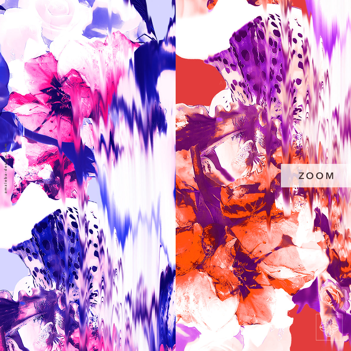 Floral Distorted 070225A Seamless Pattern