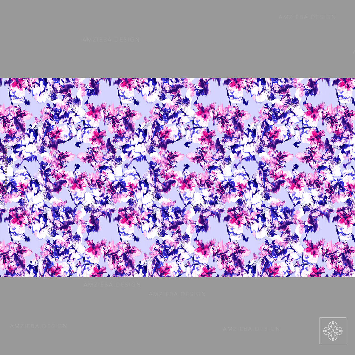 Floral Distorted 070225A Seamless Pattern