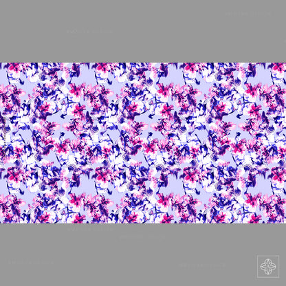 Floral Distorted 070225A Seamless Pattern