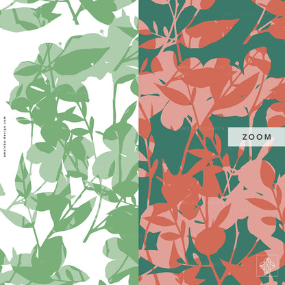 Flowers Layered 030225A Seamless Pattern