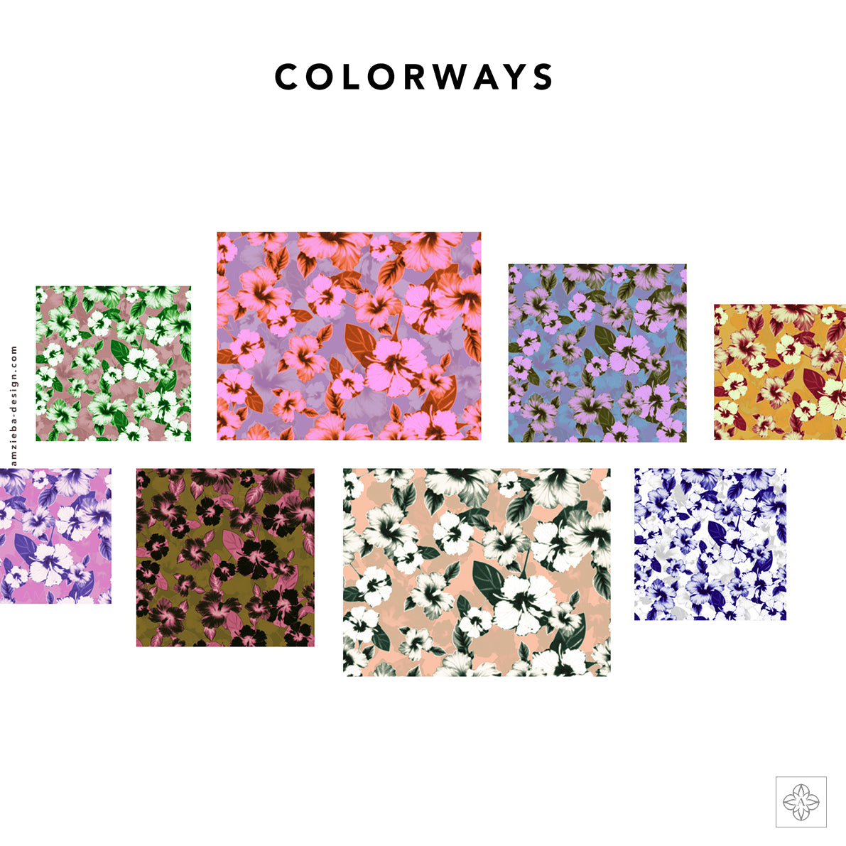 Hibiscus 150125A Seamless Pattern