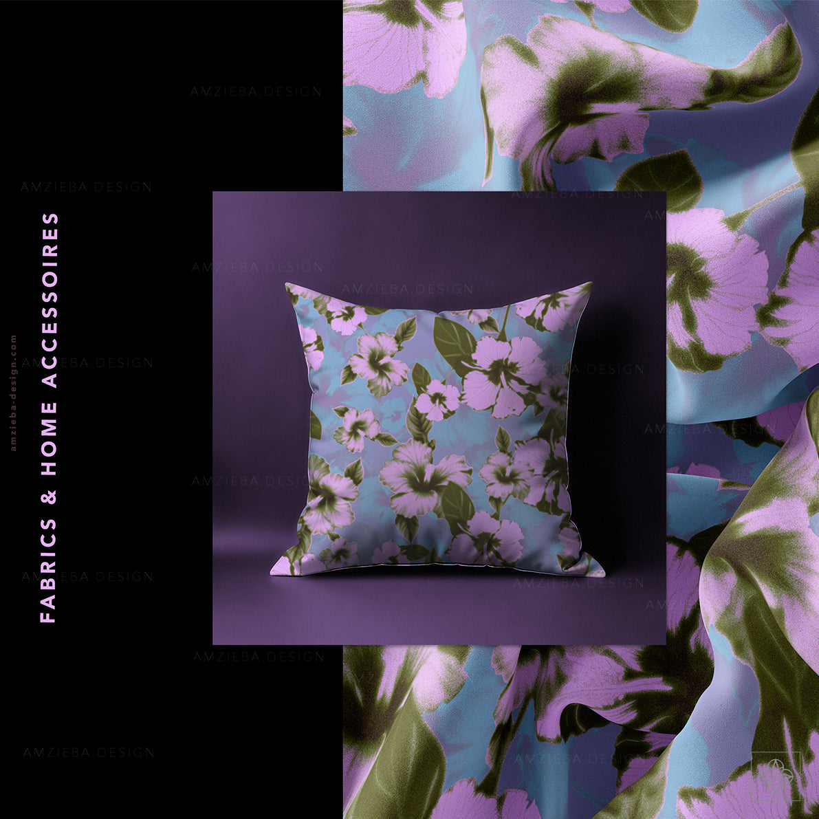 Hibiscus 150125A Seamless Pattern