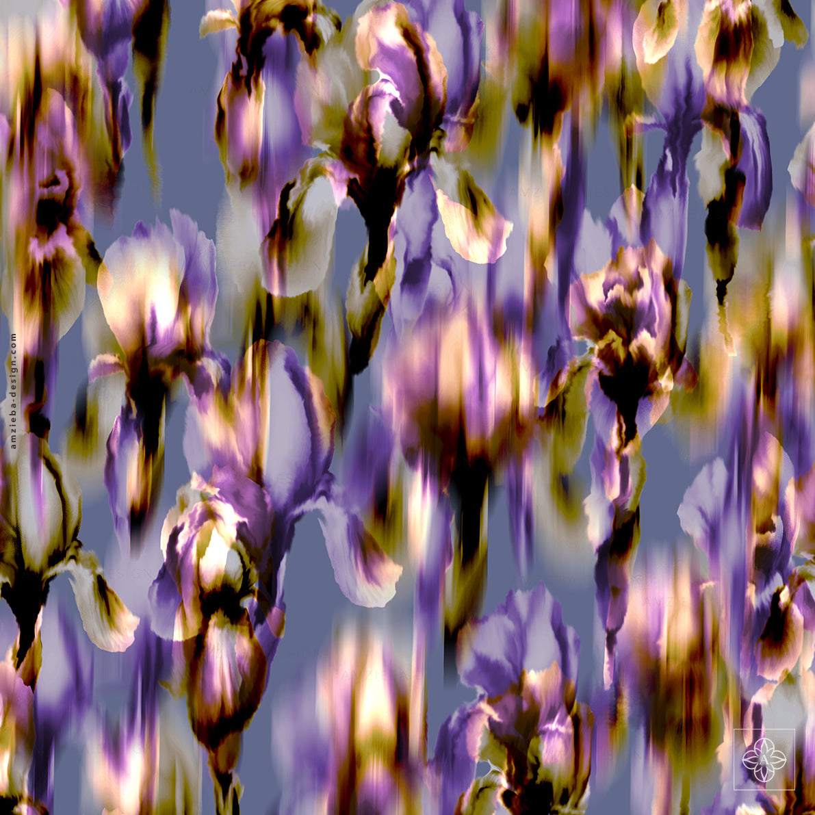 Iris 120125v2A Seamless Pattern
