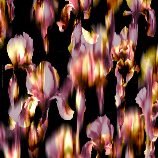 Iris Dark 120125A Seamless Pattern