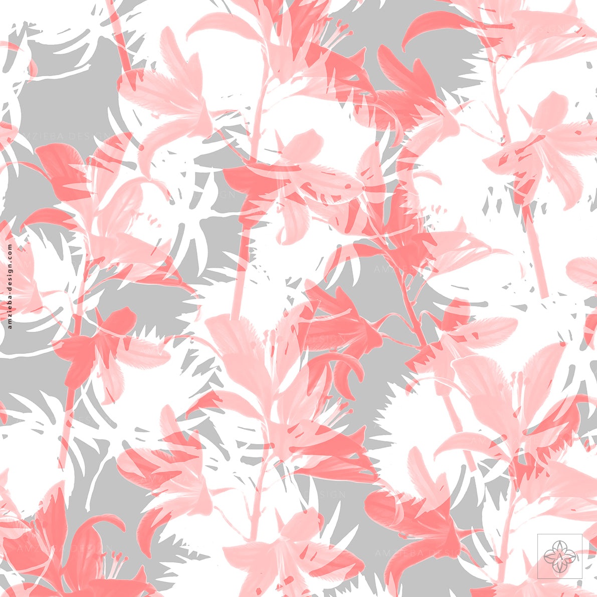 Lily Flowers 020225A Seamless Pattern