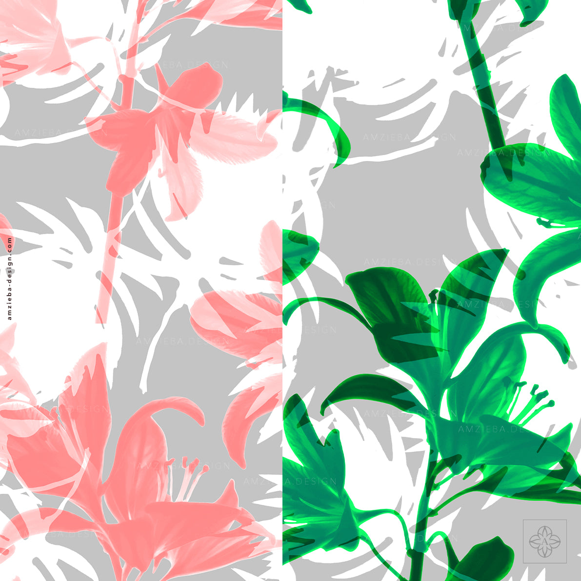 Lily Flowers 020225A Seamless Pattern