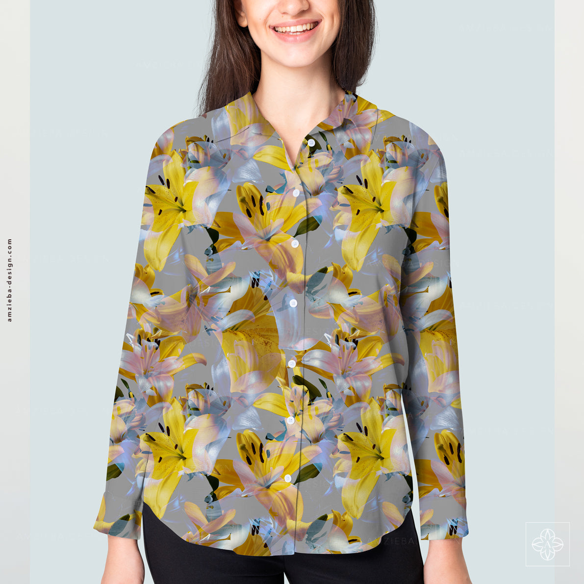 Lily Flowers 310125A Seamless Pattern
