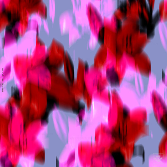 Lily Flowers Blurred 240125A Seamless Pattern