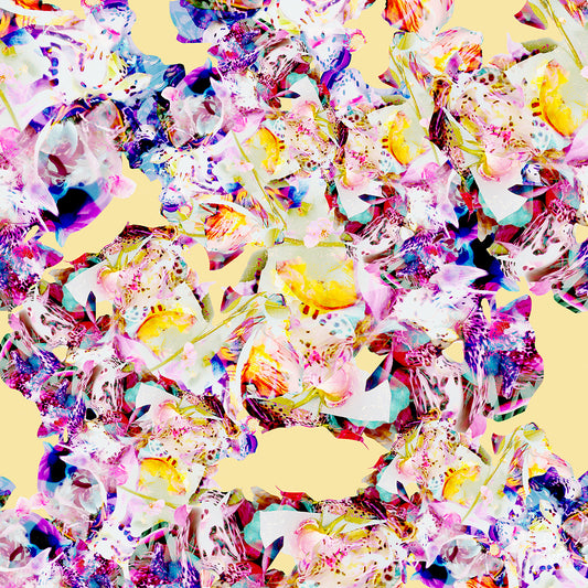 Orchid and Fruits 070225A Seamless Pattern