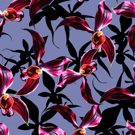 Orchid and Shadow 260125A Seamless Pattern