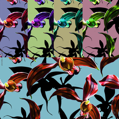 Orchid and Shadow 260125A Seamless Pattern