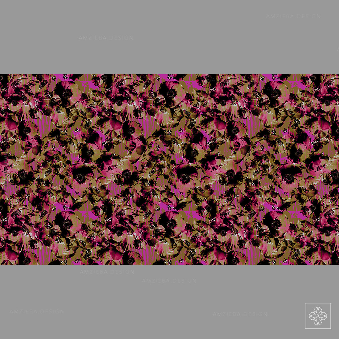 Ranunken Dark 030225v2A Seamless Pattern