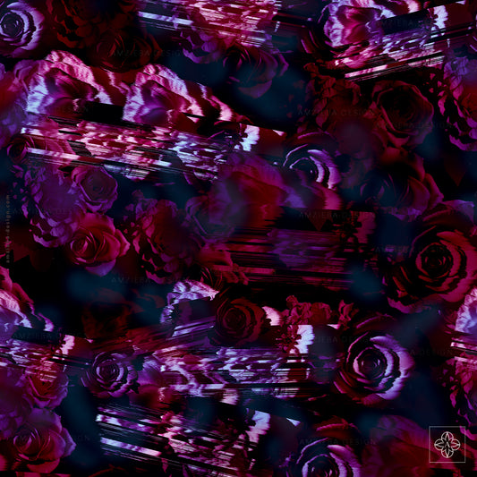 Roses Abstract 310125A Seamless Pattern