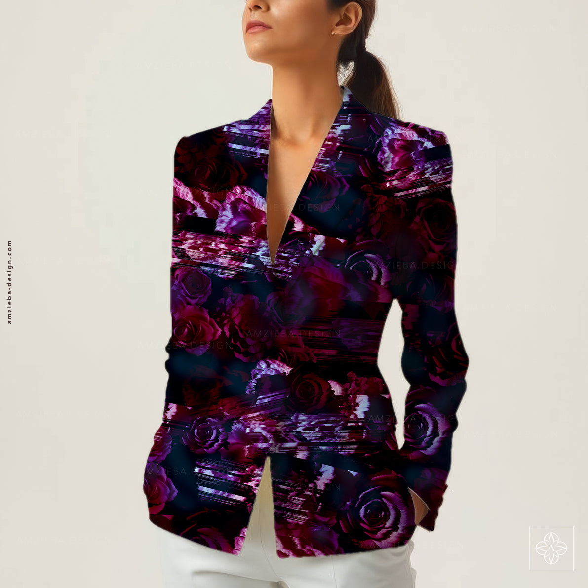 Roses Abstract 310125A Seamless Pattern